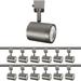 WAC Lighting Charge 1-Light Aluminum H-Track Head in Dark Bronze (Set of 2)