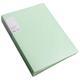 Farfi File Folder Double-sided High-Transparency Inner Pockets Multifunctional Sheet Protector with Plastic Sleeves A4 Paper Binder Portfolio Organizer Office Supplies (Light Green Type D)