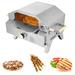 Zimtown Portable Gas Pizza Oven 2-in-1 Outdoor Pizza Maker & Propane Grill Propane Griller Combo 12 Pizza Stone for Camping Backyard Picnic