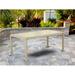 East West Furniture Luneburg Outdoor-furniture Wicker Patio Table - Cream