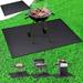 Ovzne Heat Grill Mats For Outdoor Grill To Your Prep Table And Outdoor Grill Table - Fire Proof & Water Proof & Oil Proof BBQ Mat - Media Black
