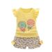 HIBRO Cute Outfits Grandma Baby Girl Clothes 2PCS Toddler Kids Baby Girls Outfits Lolly T-shirt Tops+Short Pants Clothes Set