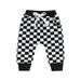 Tregren Toddler Baby Boy Shorts Summer Checkerboard Plaid Print Cotton Shorts Casual Elastic Waist Jogger Shorts Pants