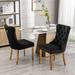 Tufted Solid Wood Contemporary Velvet Upholstered Dining Chair,Set of 2