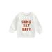 Tregren Fall Winter Infant Toddler Baby Boy Girls Clothes Pullover Letter Printed Sweatshirt Long Sleeve Casual Sweater Tops Shirts