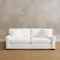 Cleo Upholstered Sofa - 88", Chenille Stone - Grandin Road