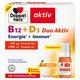 Doppelherz B12 + D3 Duo Aktiv - Hochdosiert mit Vitamin B12 + D3 zur Unterstützung einer normalen Funktion des Immunsystems - 30 Trinkfläschchen, Flüssigkeit