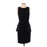 MICHAEL Michael Kors Cocktail Dress - Sheath Crew Neck Sleeveless: Black Print Dresses - Women's Size 4
