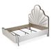 Michael Amini Malibu Crest Low Profile Standard Bed Upholstered/Polyester in Brown/White | 73.25 H x 66 W x 90.5 D in | Wayfair N9007000QN3-822