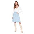Trendyol Damen Woman Midi A-line Denim Skirt Baby Rock, hellblau, 40 EU