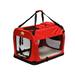 Go Pet Club Foldable Pet Crate - Red - 23.25 in.