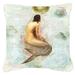 Carolines Treasures 18 x 18 in. Mermaids And Mermen Indoor & Outdoor Fabric Decorative Pillow 18 x 18 in.