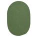 Colonial Mills Rug Boca Raton Moss Green 8 ft. Round Braided Rug - Outdoor Rug