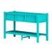 Musser Raised Garden Stand 2 Tiers Garden Bed Elevated Wooden Planter For Patio/Backyard/Balcony/Greenhouse Cyan