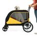 Extra Large Dog Stroller - Pet Stroller for Medium Large Dogs with 4 Wheels Foldable Dog Wagon - Adjustable Handle & Breathable Mesh - Dog Jogger Cart Suitable for Small to Large Dogs Up to 130lbs