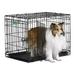 Midwest 1524DD iCrate Double Door Dog Crate - Dividable - 24 x 18 x 19 in - Black