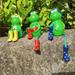 3 Pack Garden Frogs Figurines Cute Sitting Frogs Statue Sculptures Outdoor Resin Frogs Garden Decoration Yard Patio Office Tabletop Bookshelf Decoration r1