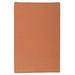 Simply Home - Solid Solid Rust 7 ft. Square Rug - Indoor/Outdoor Rug