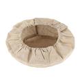 Reheyre Food Grade Bread Proofing Basket Cover Super Soft Cotton Flax Round Bread Proofing Basket Cloth Liner for Home