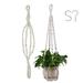 Plant Hanger Macrame Plant Hanger Net Hanging Planter Flower Pot Holders 35 Inch Indoor Outdoor Hanging Planter Basket Handmade Cotton Rope Hangers Decorative Macrame Hangers Boho Home Decor