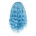 QUYUON Cosplay Wigs for Women Clearance Hair Replacement Wigs No Glue Wigs for Black Women Curly Hair Type Q621 Red Wigs for Women Short Hair Wigs Woman Women s Wigs blue Wigs