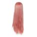 No Heat Curlers for Long Hair Women s Fashion Wig Pink Synthetic Hair Long Wigs Wave Curly Wig Girl Wigs