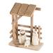 The Holiday Aisle® Wooden Creche Nativity Scene 9"H Wood in Brown/White | 8.75 H x 7.25 W x 3.75 D in | Wayfair EAE6D5A710CB4B6A999A19E4A9801175