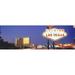 Panoramic Images Las Vegas Sign Las Vegas Nevada USA Poster Print by Panoramic Images - 36 x 12