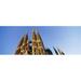 Panoramic Images Low angle view of a church Sagrada Familia Barcelona Spain Poster Print by Panoramic Images - 36 x 12