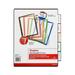 Staples Better Print & Apply Label Plastic Dividers 5-Tab Assorted Colors 3/Carton ST23279-CCVS