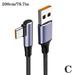 5A Quick Charge USB C to USB Type C Cable Fast Charging Angle Right 100W T7C3