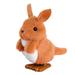 Temacd Animal Clockwork Toy Jumping Bunny Kangaroo Plush Toy Interactive Toys Kindergarten Wind-up Toy Party Gift Bag Filler Brown