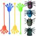Party favors for kids TOYMYTOY Mini Glitter Sticky Hands Toys and Sticky Spider Toys Set Party Favor Toys for Children