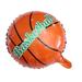 6pcs 18 Inches Basketball Aluminium Film Balloon Decorative Balloons Aluminium Foil Balloons Party Supplies Decorations Without Ribbon