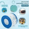 Swimming Pool Filter (4 Pack) fit for Cartridge Type I II III IV VI VII Pool Filter spa Filter and hot tub Filter Replacement Cartridge for hot tub Filter Easy to Set