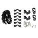 Kayak Deck Rigging Set Accessories Tie Down Pad Eye Canoes Boat Awning Hardware Accessories Boat Outfitting Fishing Portable with 12 Screws