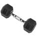 BalanceFrom Rubber Encased Hex Dumbbell 10LBs Single