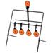 Dcenta Auto Reset Rotating Shooting Target with 4 Lower Targets and 1 Upper Target Steel Frame Resetting Target for Shooting Practice Training