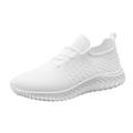TOWED22 Mens Non Slip Running Shoes Tennis Sneakers Sports Walking Shoes(White 11.5)