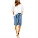 qILAKOG Casual Linen Pants for Women Straight Leg Drawstring Elastic High Waist Summer Pants Women s Loose Cropped Capris Cargo Joggers Shorts Sweatpants Stylish Soft Baggy Cargo Trousers with Pockets