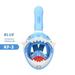 Full Face Snorkel Mask - Snorkeling Gear for Kids 180Â° Panoramic View Scuba mask Anti-Fog Anti-Leak Dry Top Set Diving Mask