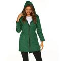 Women s Waterproof Lightweight Rain Jacket Active Outdoor Hooded Raincoat Hiking Jacket Long Rain Jackets Rainwear Light Green L