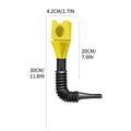 XMMSWDLA 5pc Retractable Auto Fuel Funnel Self Driving Emergency Tools5-Pack Convenient Buckle Funnel No-Help Gasoline Engine Oil Thickening Square Funnel Go On Road Trip Emergency Tool Yellow