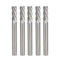 4 Flute Carbide End Mill 3/4 Inch Cutting Length x 2-1/2 Inch Overall Length x 1/4 Inch Stem Diameter Suitable for Aluminum Cutting Non-Ferrous Metals Up Cutting 5 pcs