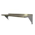 Prairie View Stainless Steel Wall Mount Shelf - 12 x 12 x 36 in. - Silver