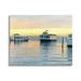 Stupell Industries Ferry Boat Sunlit Sea Harbor Coastal Photography Gallery Wrapped Canvas Print Wall Art