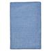 Colonial Mills Rug Simple Chenille Braided Rug - Petal Blue - 12 ft. x15 ft.