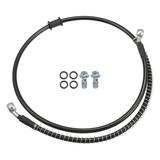 Unique Bargains Motorcycle Hydraulic Brake Line Oil Hose Pipe with Spring Protection for ATV Motorcycle 100cm 1 Set