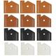 12pcs Key Covers Unisex Key Bags Portable Car Key Holder Leather Key Cover Caps