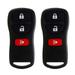 Keyless entry 2pcs Replacement Keyless Entry Remote Key Fob for Nissan Frontier Titan